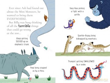 Billy and the Mini Monsters: Monsters at the Zoo - Zanna Davidson [KSIĄŻKA]