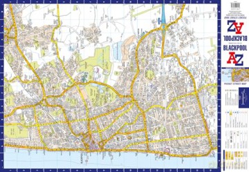Blackpool A-Z Pocket Street Map - A-Z Maps [KSIĄŻKA]