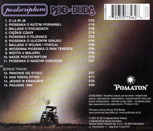 Pod Budą: Postscriptum [CD]
