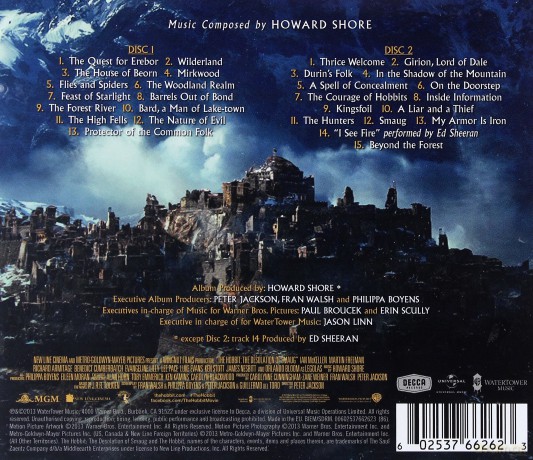Hobbit 2 - The Desolation Of Smaug soundtrack (Hobbit: Pustkowie Smauga) (PL) [2CD]