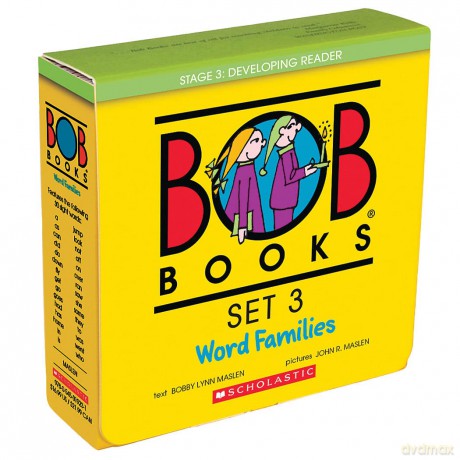 Bob Books -Word Families Box Set Phonics, Ages 4 and Up, Kindergarten, First Grade (Stage 3: Developing Reader): 03 - Maslen Kertell Lynn [KSIĄŻKA]