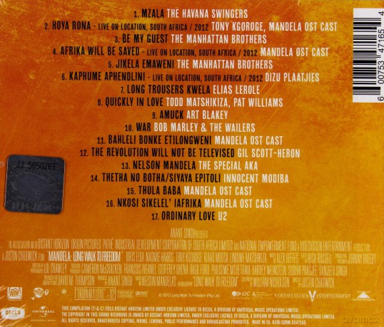 Mandela Long Walk To Freedom soundtrack (Mandela: Droga Do Wolności) (Alex Heffes) [CD]