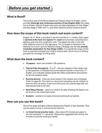 BOND 11+ English, Maths, Non-verbal Reasoning, Verbal Reasoning: Assessment Papers: 10-11 Years Bundle - Sarah Lindsay [KSIĄŻKA]
