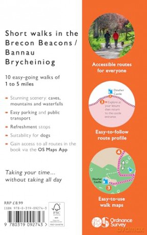 Brecon Beacons Short Walks Made Easy | Ordnance Survey | 10 Accessible Walks For Everybody | Guidebook | Wales | Walks | Adventure: 10 Leisurely Walks (OS Short Walks Made Easy) [KSIĄŻKA]