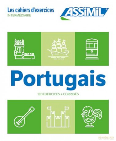 Cahier Exercices Portugais Niveau Intermédiaire: 190 exercices corrigés - L Valente Pires [KSIĄŻKA]