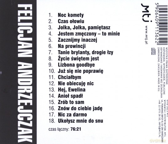 Felicjan Andrzejczak: Kolory Muzyki [CD]