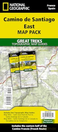 Camino de Santiago - Camino Frances East Map Pack Bundle (2 map set) (National Geographic Great Treks) [KSIĄŻKA]
