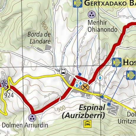 Camino de Santiago - Camino Frances Map 1 of 4 (Saint-Jean-Pied-de-Port to Santo Domingo de la Calzada): 4002 (National Geographic Trails Illustrated Map) [KSIĄŻKA]