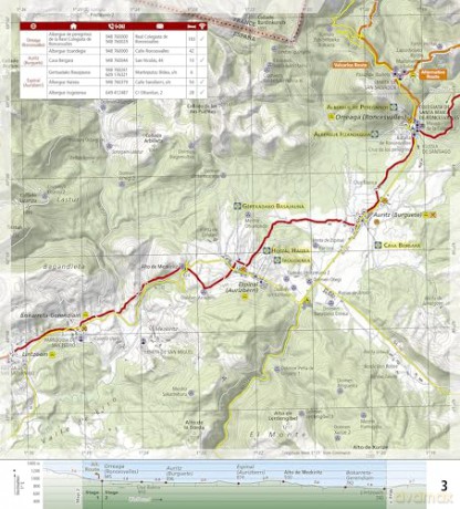 Camino de Santiago - Camino Frances Map 1 of 4 (Saint-Jean-Pied-de-Port to Santo Domingo de la Calzada): 4002 (National Geographic Trails Illustrated Map) [KSIĄŻKA]
