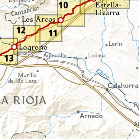 Camino de Santiago - Camino Frances Map 1 of 4 (Saint-Jean-Pied-de-Port to Santo Domingo de la Calzada): 4002 (National Geographic Trails Illustrated Map) [KSIĄŻKA]
