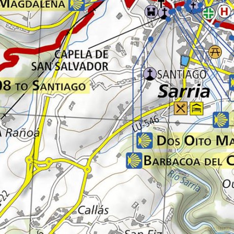 Camino de Santiago - Camino Frances Map 4 of 4 (Ponferrada to Santiago de Compostela): 4005 (National Geographic Trails Illustrated Map) [KSIĄŻKA]