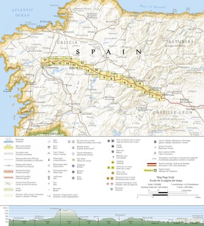 Camino de Santiago - Camino Frances Map 4 of 4 (Ponferrada to Santiago de Compostela): 4005 (National Geographic Trails Illustrated Map) [KSIĄŻKA]