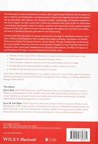Canine Sports Medicine and Rehabilitation - Chris Zink [KSIĄŻKA]