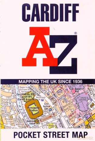 Cardiff A-Z Pocket Street Map - A-Z Maps [KSIĄŻKA]