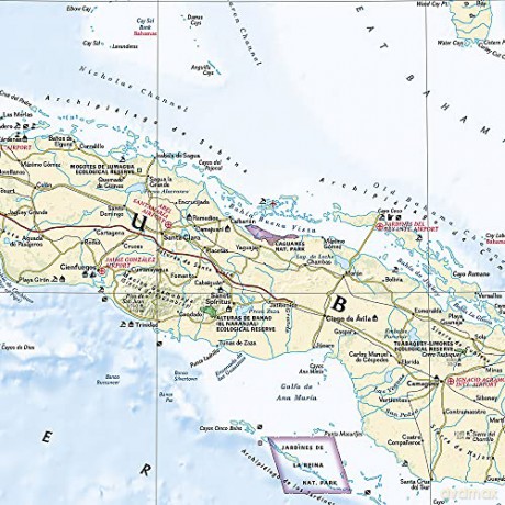 Caribbean Map: Destination Map (National Geographic Destination Map) - National Geographic [KSIĄŻKA]