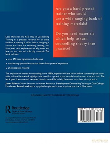 Case Material and Role Play in Counselling Training - Susan Lendrum [KSIĄŻKA]