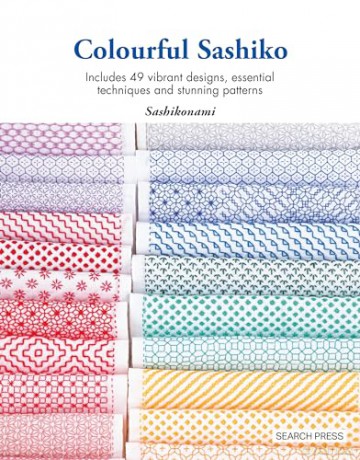 Colourful Sashiko: Includes 49 vibrant designs, essential techniques and stunning patterns - Sashikonami [KSIĄŻKA]
