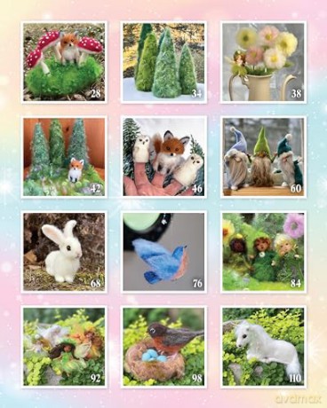 Complete Starter Guide to Needle Felting: Enchanted Forest: Fairies, Gnomes, Elves, Unicorns, Dragons and Other Woodland Friends: Fairies, Gnomes, Unicorns, and Other Woodland Friends - Claudia Lenart [KSIĄŻKA]