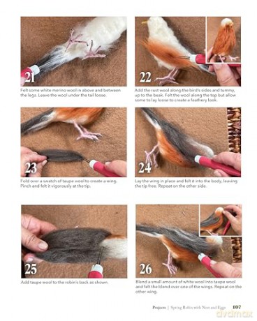 Complete Starter Guide to Needle Felting: Enchanted Forest: Fairies, Gnomes, Elves, Unicorns, Dragons and Other Woodland Friends: Fairies, Gnomes, Unicorns, and Other Woodland Friends - Claudia Lenart [KSIĄŻKA]