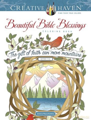 Creative Haven Beautiful Bible Blessings Coloring Book - Toufexis Georg [KSIĄŻKA]