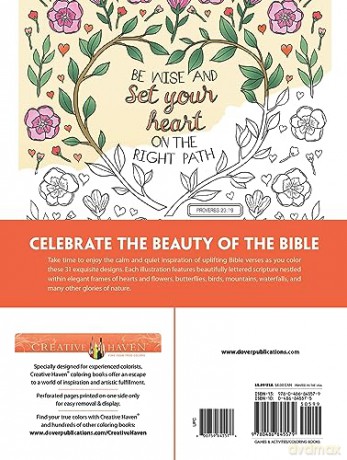 Creative Haven Beautiful Bible Blessings Coloring Book - Toufexis Georg [KSIĄŻKA]
