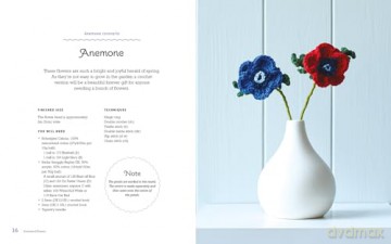 Crocheted Flowers: 30 stylish and realistic blooms to create - Emma Varnam [KSIĄŻKA]