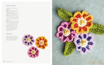 Crocheted Flowers: 30 stylish and realistic blooms to create - Emma Varnam [KSIĄŻKA]