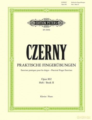 Czerny: Practical Finger Exercises Op. 802 Vol.2 (Piano Solo) (EP2969B) - Carl Czerny [KSIĄŻKA]