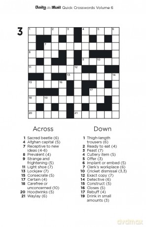 Daily Mail Quick Crosswords Volume 6: 200 new puzzles from the Daily Mail - Daily Mail [KSIĄŻKA]
