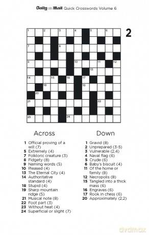 Daily Mail Quick Crosswords Volume 6: 200 new puzzles from the Daily Mail - Daily Mail [KSIĄŻKA]