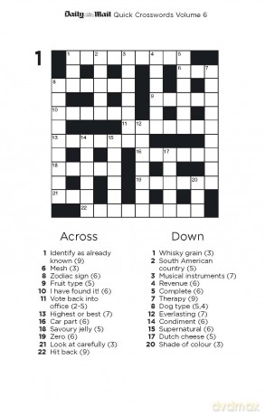 Daily Mail Quick Crosswords Volume 6: 200 new puzzles from the Daily Mail - Daily Mail [KSIĄŻKA]