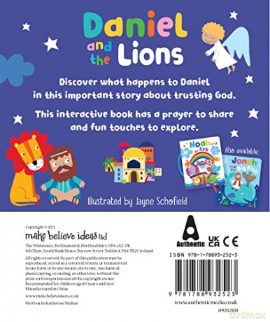 Daniel and the Lions with Touch and Feel - Inspirational Gift Idea, Perfect for Sunday School Prizes, Christenings and More - Katherine Walker [KSIĄŻKA]