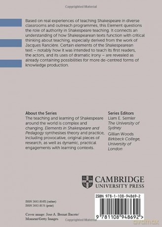 Disavowing Authority in the Shakespeare Classroom (Elements in Shakespeare and Pedagogy) - Griffiths Huw [KSIĄŻKA]