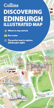Discovering Edinburgh Illustrated Map: Ideal for exploring - Dominic Beddow [KSIĄŻKA]