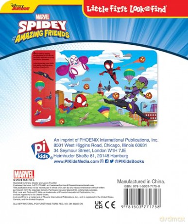 Disney Junior Marvel Spidey and His Amazing Friends: Little First Look and Find - Pi Kids [KSIĄŻKA]