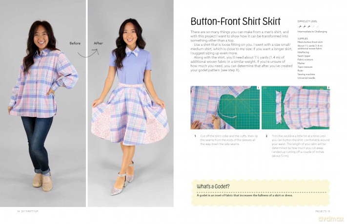 DIY Thrift Flip: Sewing Techniques for Transforming Old Clothes into Fun, Wearable Fashions - April Yang [KSIĄŻKA]