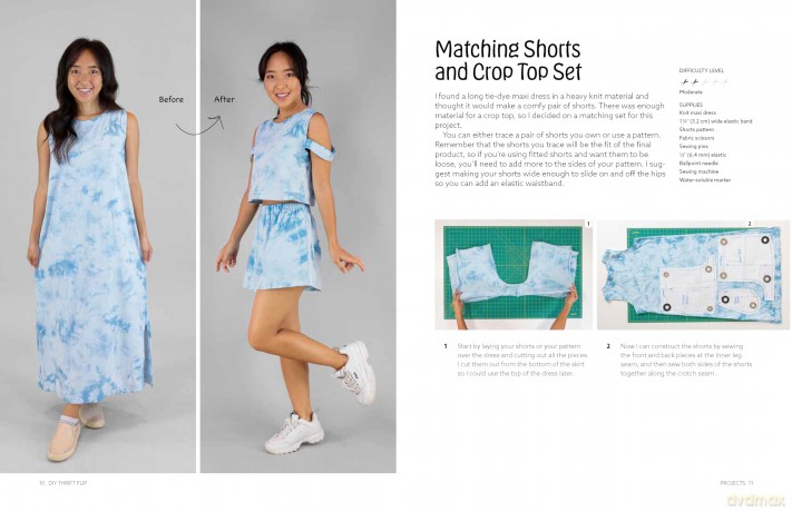 DIY Thrift Flip: Sewing Techniques for Transforming Old Clothes into Fun, Wearable Fashions - April Yang [KSIĄŻKA]