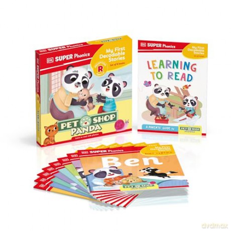 DK Super Phonics My First Decodable Stories Pet Shop Panda - Dk [KSIĄŻKA]
