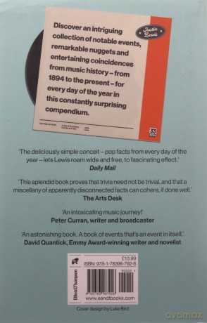 Don't Stop the Music: A Year of Pop History, One Day at a Time - from 1894 to the present - Justin Lewis [KSIĄŻKA]