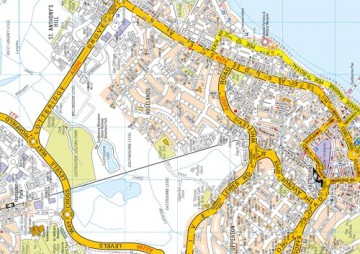 Eastbourne A-Z Pocket Street Map - A-Z Maps [KSIĄŻKA]
