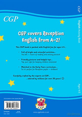 English Activity Book for Ages 4-5 (Reception) (CGP Reception Activity Books and Cards) [KSIĄŻKA]