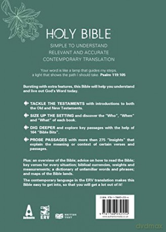 ERV Holy Bible Hardback Floral, Anglicized, (Easy-to-Read Version) [KSIĄŻKA]
