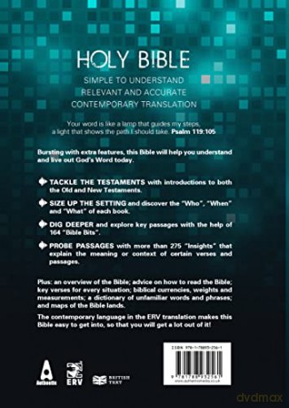 ERV Holy Bible Hardback Teal, Anglicized, (Easy-to-Read Version) [KSIĄŻKA]
