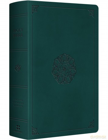 ESV Large Print Personal Size Bible (TruTone, Deep Teal, Emblem Design): English Standard Version, Deep Teal, Trutone, Emblem Design, Personal Size [KSIĄŻKA]