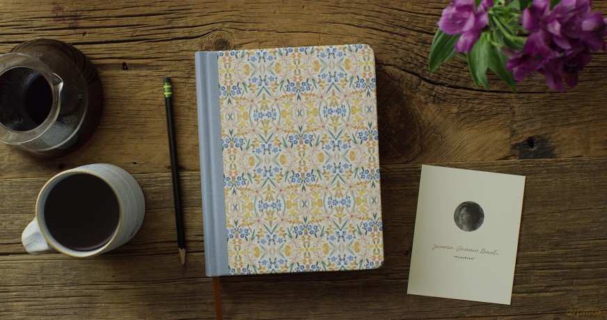 ESV Single Column Journaling Bible, Artist Series (Cloth Over Board, Jessica Bush, Flourish) [KSIĄŻKA]
