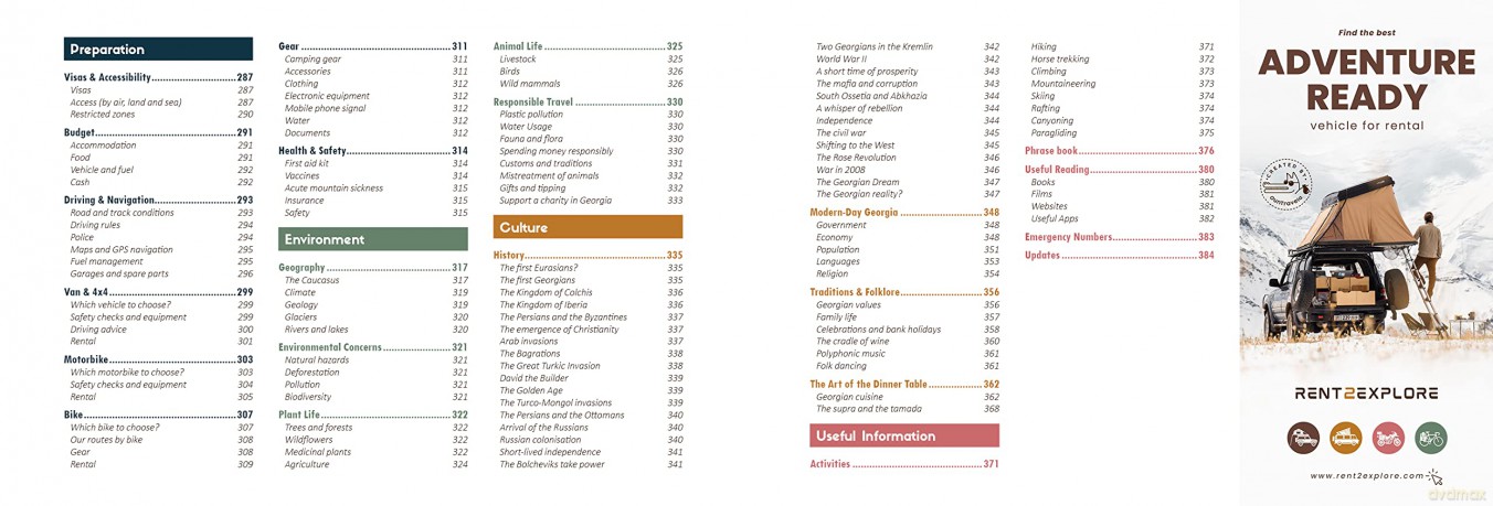 Explore Georgia - 24 of the best off-road routes - 4x4, van, bike and cycle: Georgia Travel Guide Book - Caucasus [KSIĄŻKA]