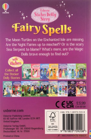 Fairy Spells (Sticker Dolly Stories) - Zanna Davidson [KSIĄŻKA]