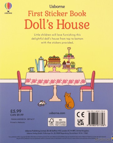 First Sticker Book Doll's House (First Sticker Books) - Abigail Wheatley [KSIĄŻKA]