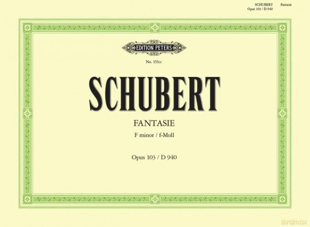 Franz Schubert: Fantasie (Fantasy/Fantasia) in F Minor Op.103 D.940 for Piano Duet (Edition Peters) EP155CC - Franz Schubert [KSIĄŻKA]