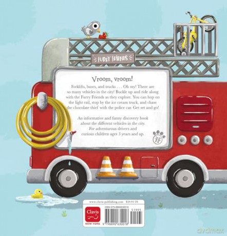 Furry Friends. In the City! The Big Book of Vehicles - F. Van Lunter [KSIĄŻKA]